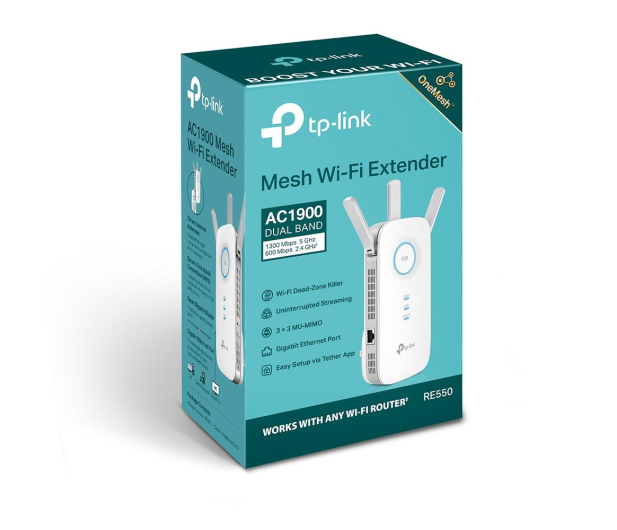 TP-Link RE550 LAN (802.11a/b/g/n/ac 1900Mb) plug repeater - 631937 - zdjęcie 4